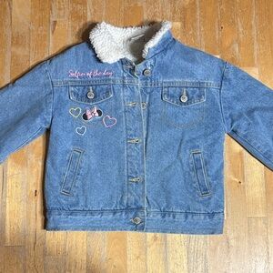Girls Disney Minnie Mouse Blue Jean Jacket